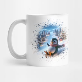 Festive Penguin Mug